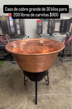 Large Copper Carnitas Cazo/ CAZO DR COBRE GRANDE