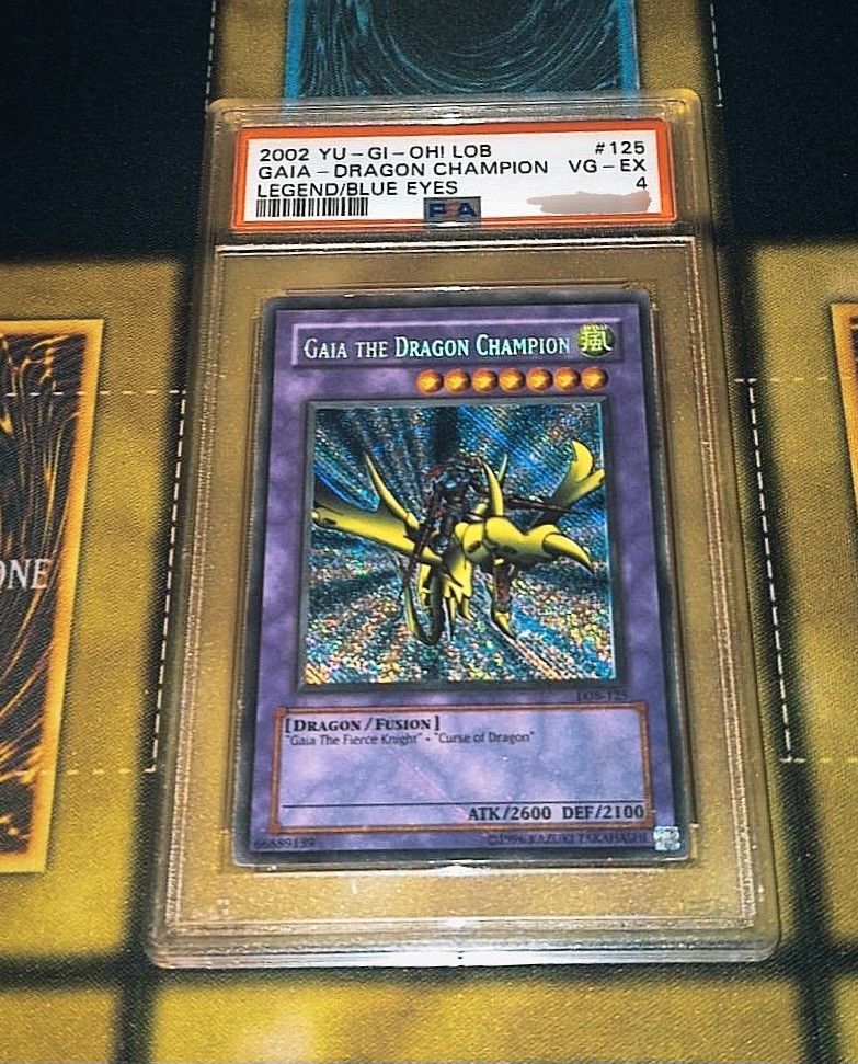 Yugioh Gaia The Dragon Champion PSA 4 Original Print