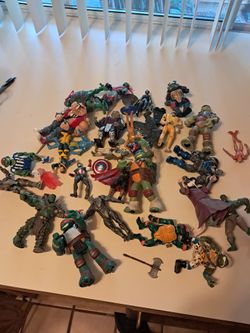 Ninja Turtles, Marvel, Xmen action figures