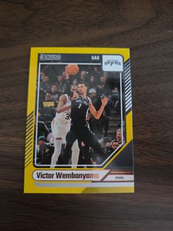 Victor Wembanyama - San Antonio Spurs - Panini Donruss 25-25 No. 6 Yellow Parallel