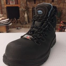 (Size-8M) Like New, Women's, Avenger Women's 6" Framer Composite Toe Waterproof Work Boots Black - A7126