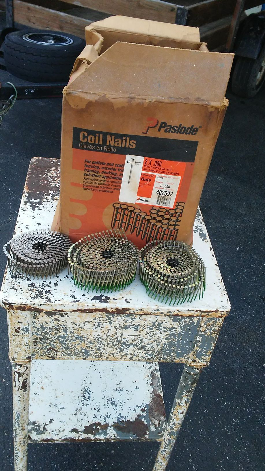 21 coils of Nails Plus others