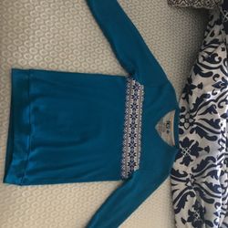 Blue sweater. New condition. Worn twice