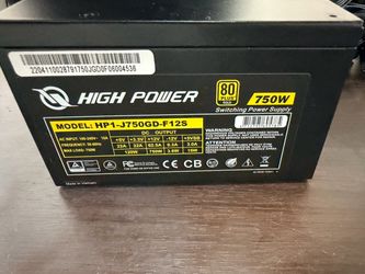High Power PSU 750w Gold