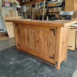 Western Rustic Wood Bar