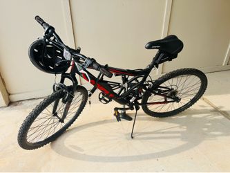 Hyper Bike (26” inches), bike helmet, air pump, lock, water bottle holder, small beg, bike padded shorts