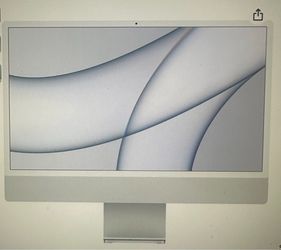 2021 Apple iMac with Apple M1 Chip with 8-core CPU (24-inch, 8GB RAM,  Color: Silver