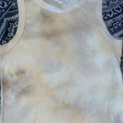 Hippie Rose Fitted Tie Dye Tank Top 