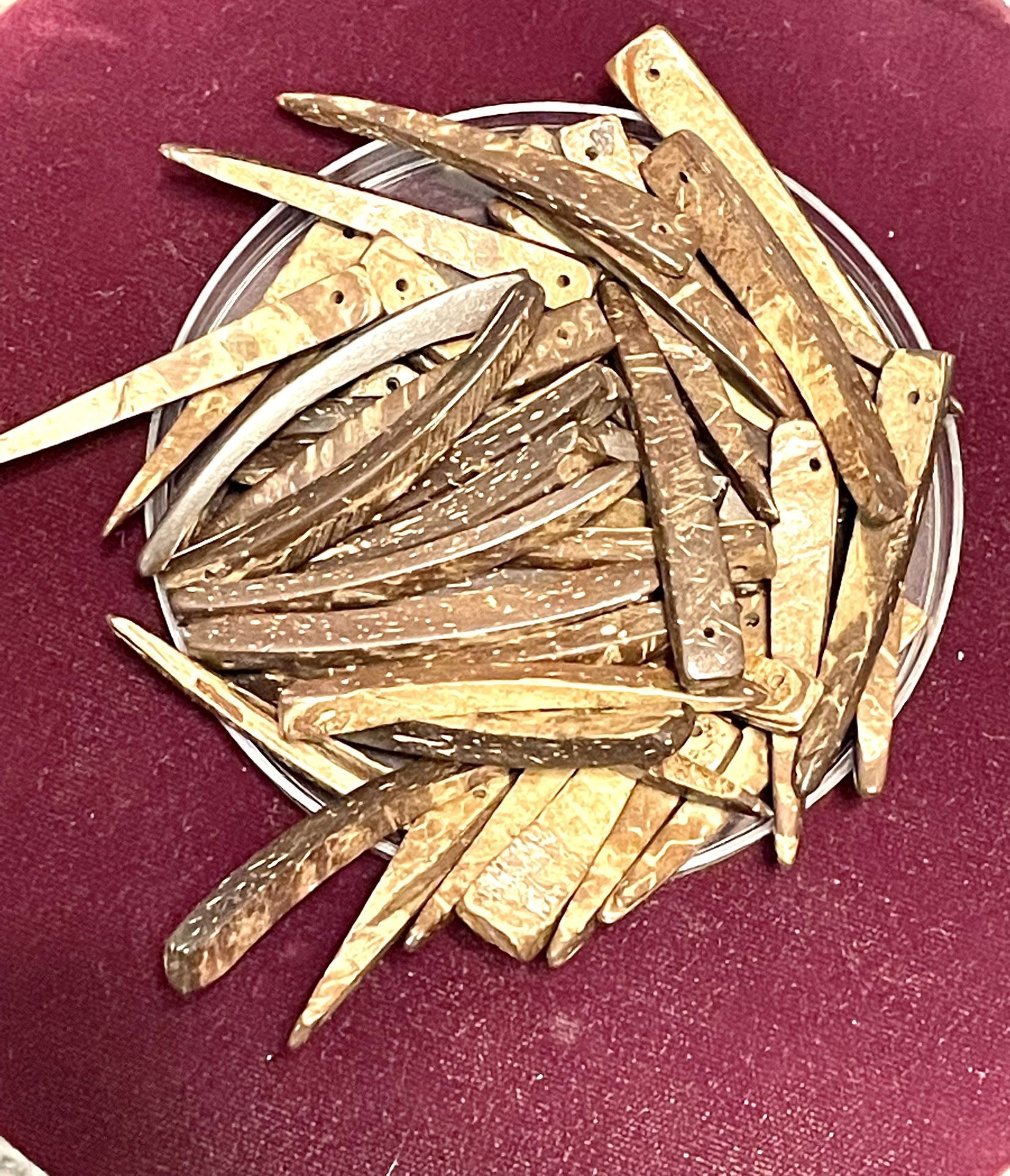 Lot Of 50 Coconut Drop Spike Beads 