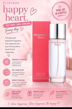 Clinique Happy Heart Perfume Spray 1.7 fl oz / 50 ml Regular Size