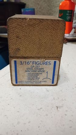 Snap on 3/16 steel number figures