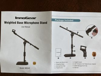 InnoGear Adjustable Desk Microphone Stand