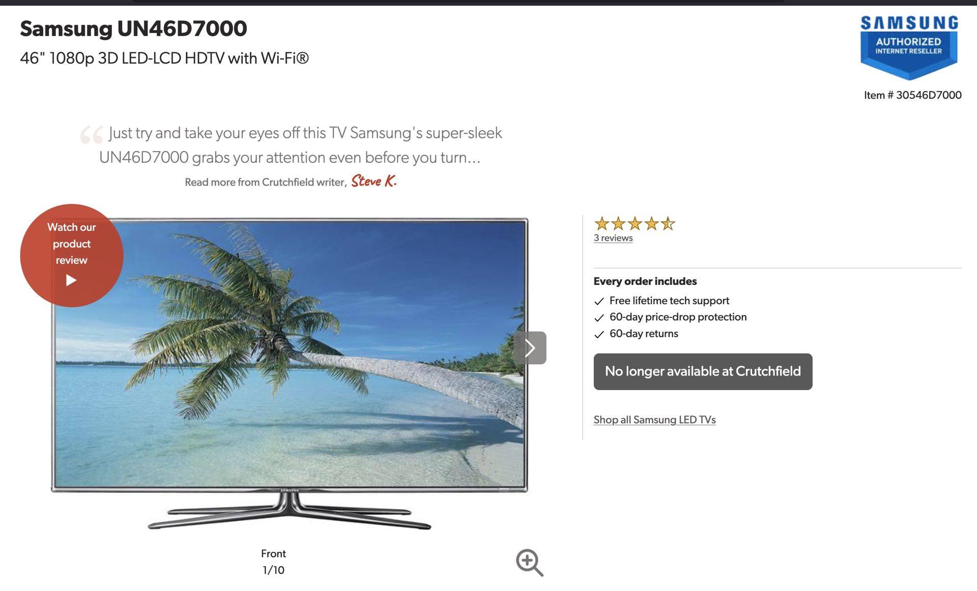 Samsung 45 Inch LCD LED TV HDTV