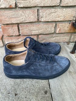 KOIO Suede Sneakers Shoes Capri Avio Blue Leather Lace Up Italy Size 9