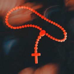 Rubber rosary | crucifix prayer beads cross