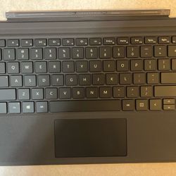 Microsoft Surface Pro Type Cover (Model 1725, Black) – Compatible with Pro 3, 4, 5, 6, 7