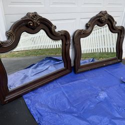 Large Ornate Bedroom Mirrors - $325 Each