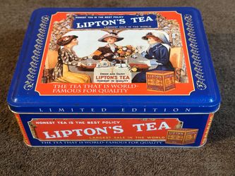 Vintage Lipton Tea Tin - Limited Edition Nostalgic Series #401
