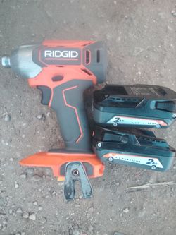 RIGID IMPACT DRILL  WITH 2 18v batteries