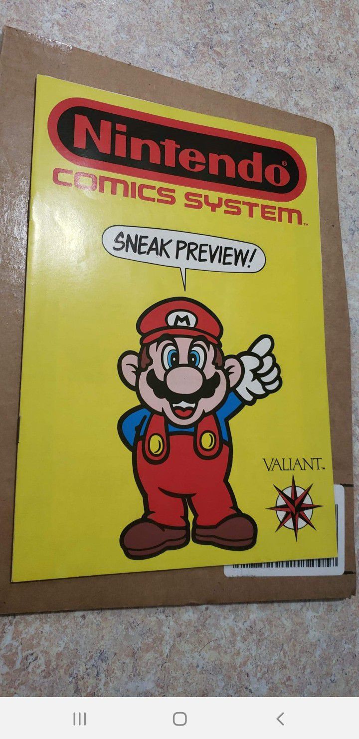 Nintendo Comic System Preview Issue Rare!!