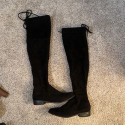 Black Knee High Boots 7.5 