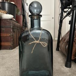 Large Decorative Glass Bottle