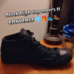 Black Men's Converse Hightop Sneakers