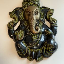 Metal Ganesha Wall Sculpture 
