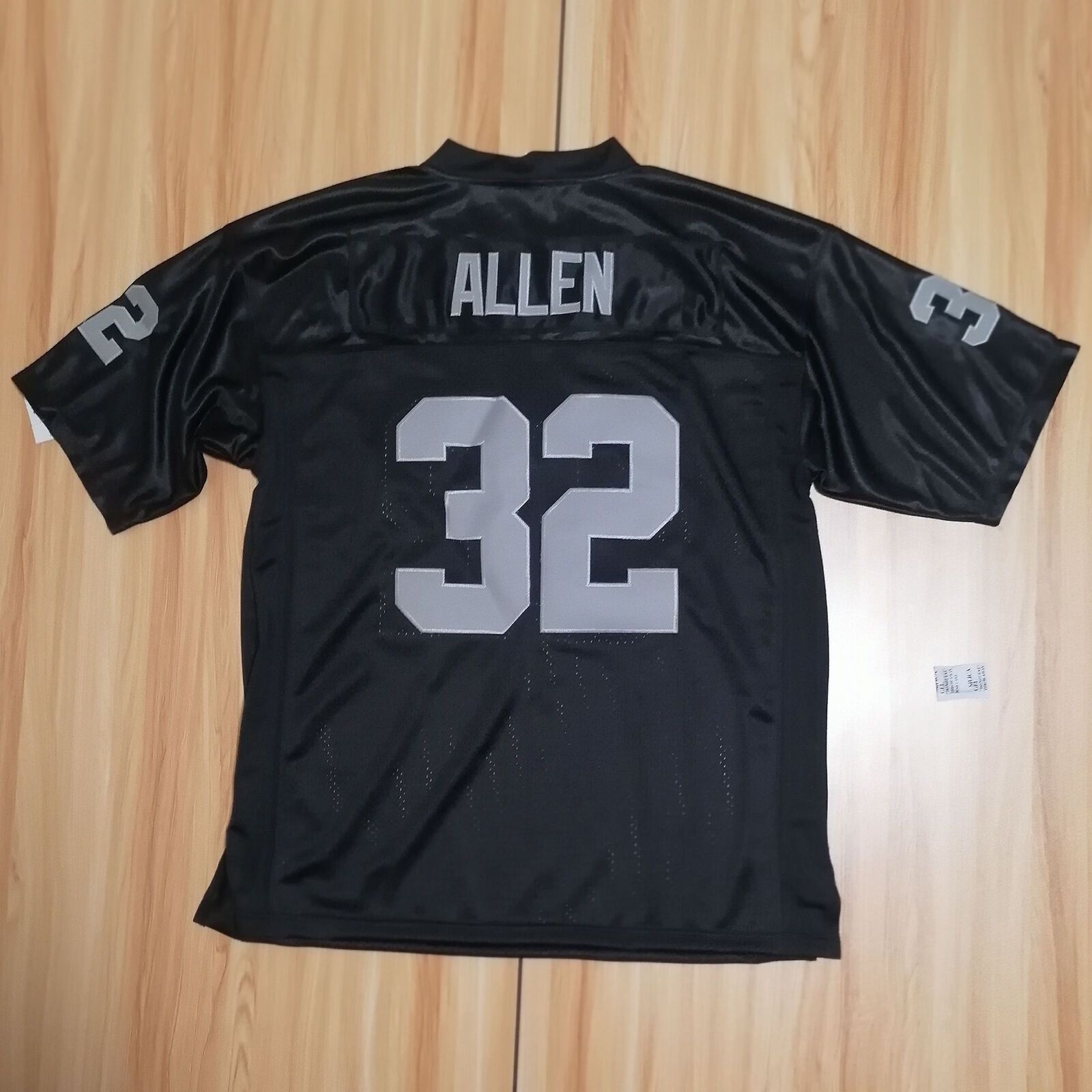 Black White Retro American Football Jersey 32 Marcus Allen Jersey