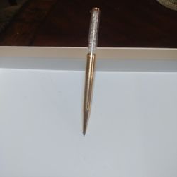 New Swaro Vski Rose Gold Plated Crystal line Ballpoints Pen Black Ink 5224390 /2018