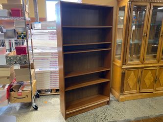Light Brown Tall Bookshelf