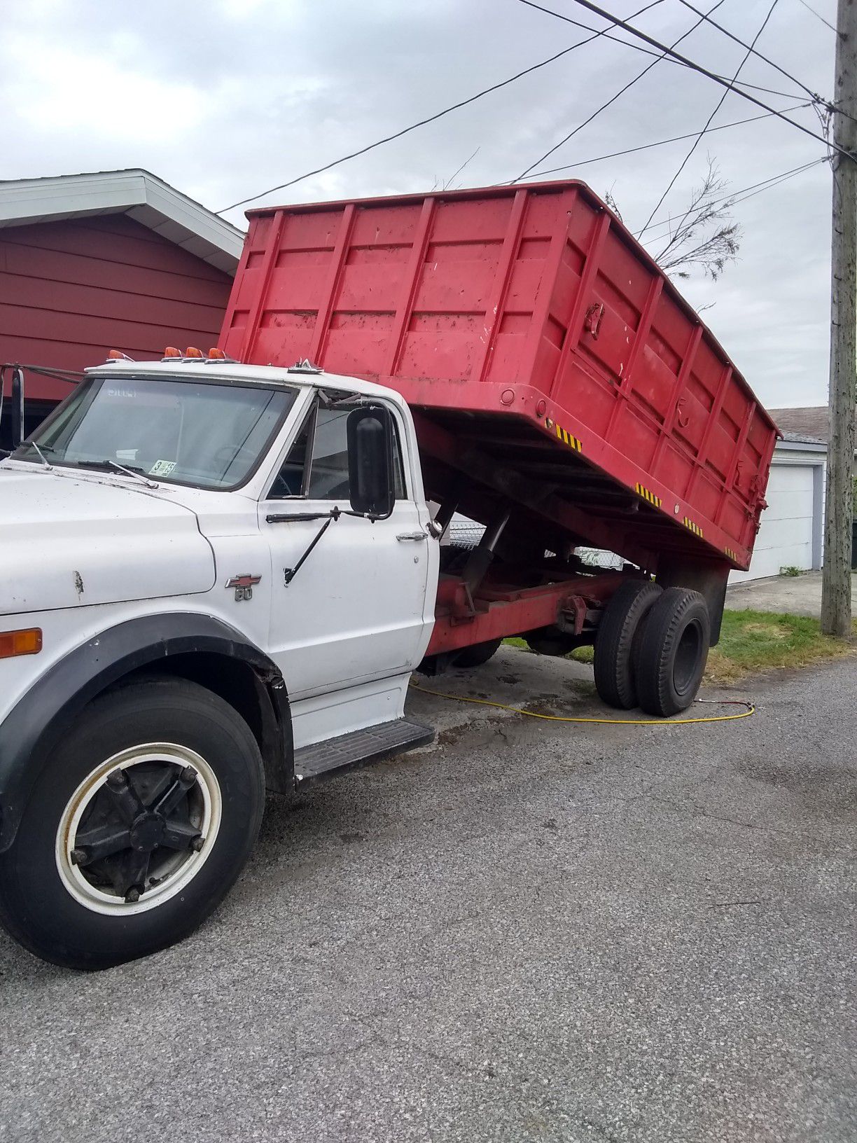 62 Chevy truck with hidraulic dump
