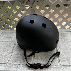Matte Black Bicycle Helmet