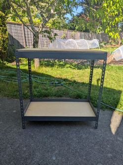 Metal shelf utility storage