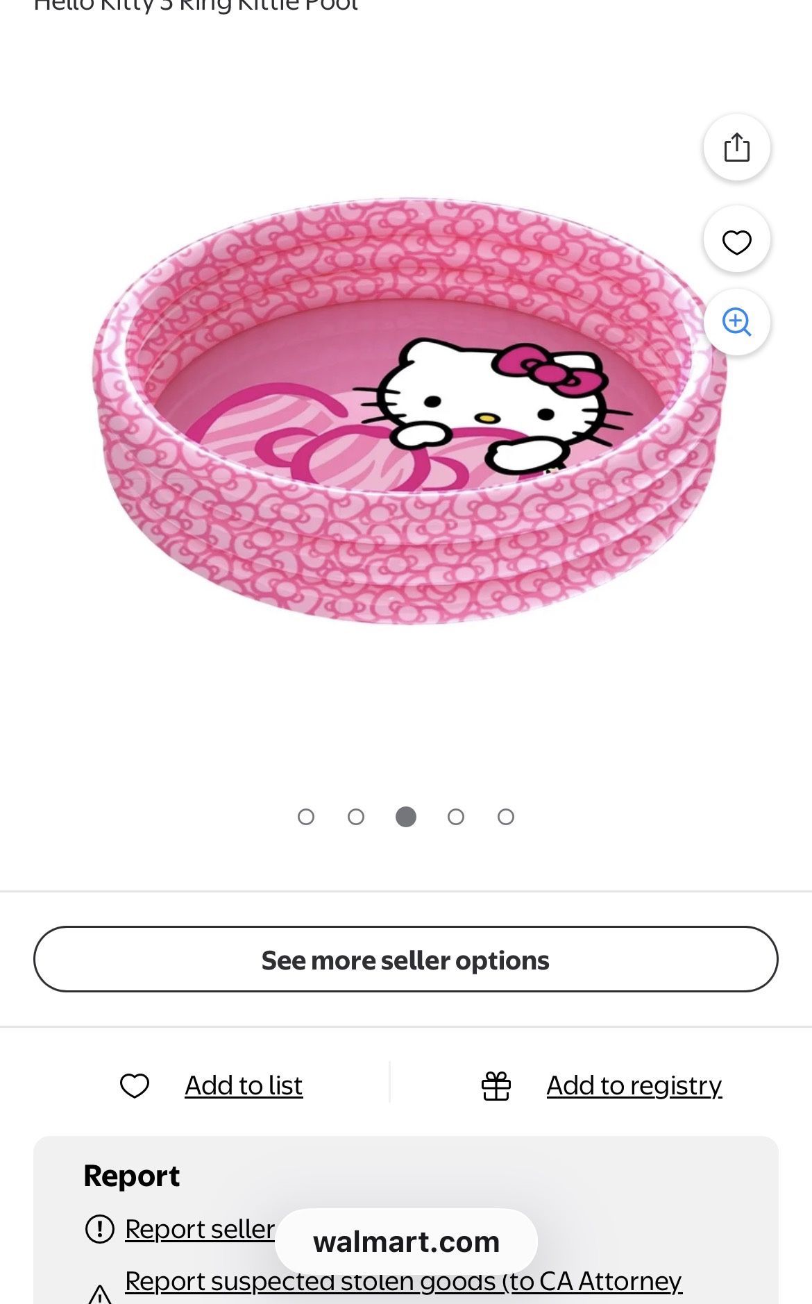 Hello Kitty Pool New