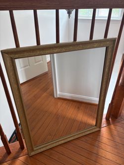 Large Gold Ornate Framed Wall Mirror