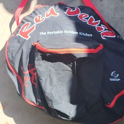 RED DEVIL PORTABLE OUTDOOR KITCHEN NEW OPEN