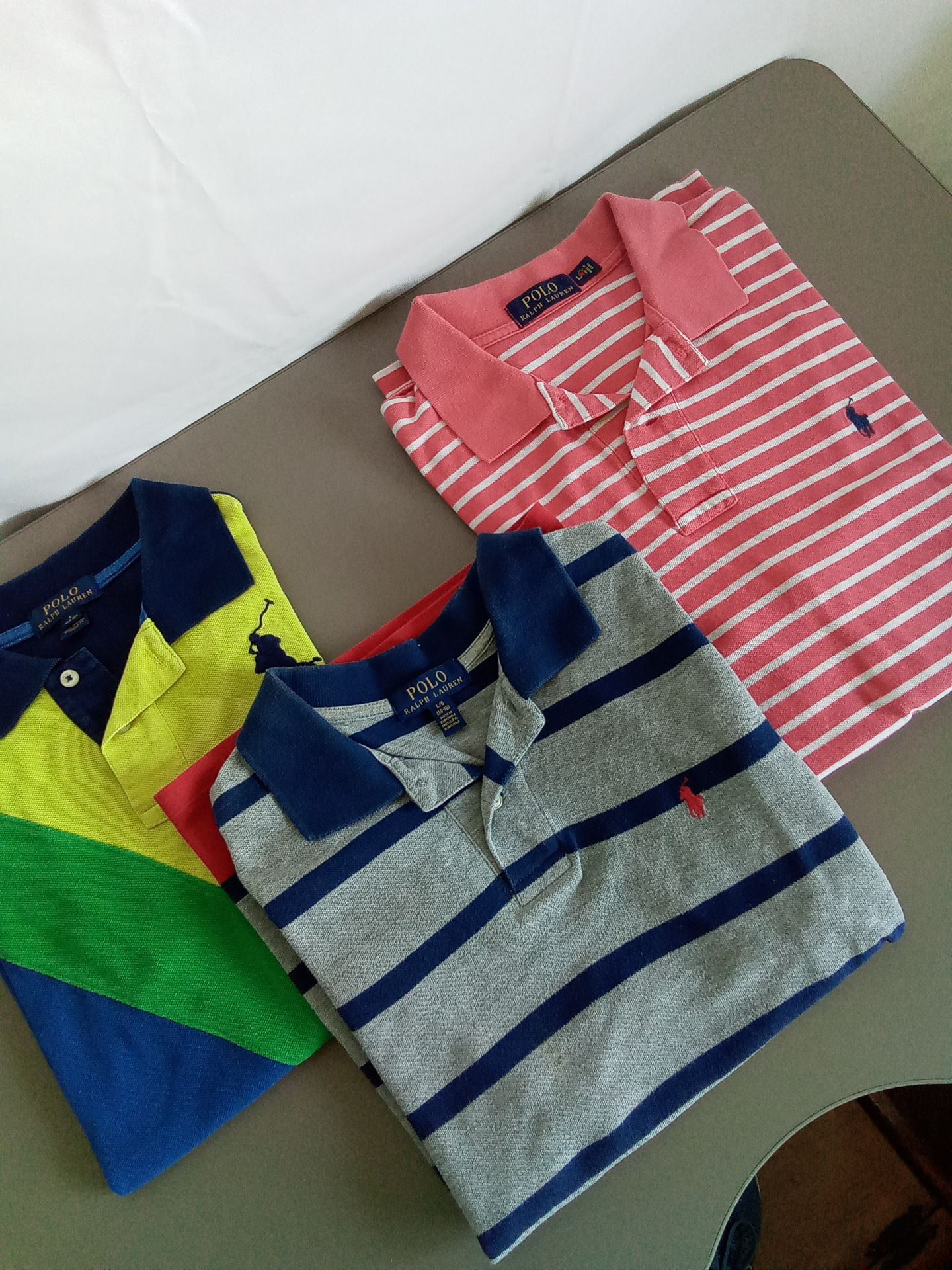 3 Ralph Lauren Polo Shirts