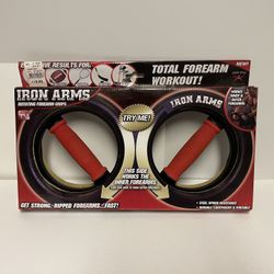 Irons Arms Forearm Workout Rotating Hand Grip & Forearm Strength Exerciser In Box. Brand New