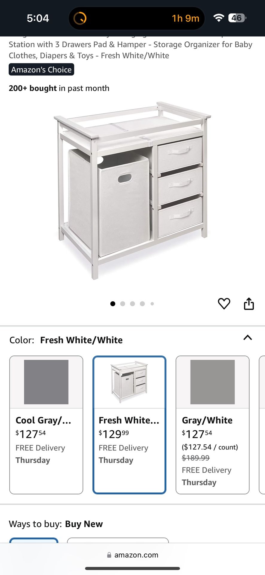 Baby Changing Table And Dresser