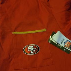 XL 49ers Scrub Top
