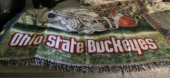 Ohio State Buckeyes Woven Tapestry Throw Blanket