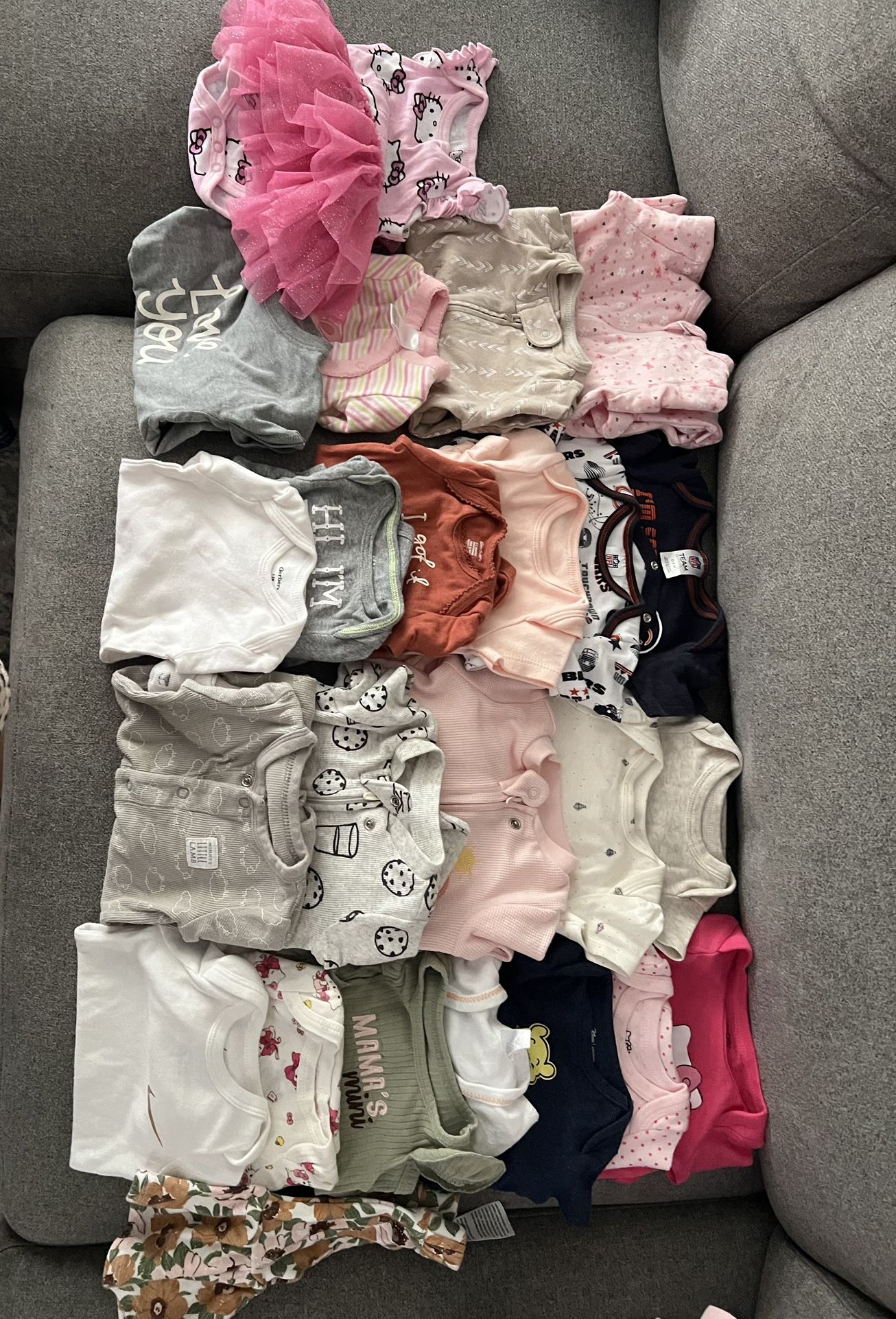 Newborn, 0-3 Month, & 3month Clothes.