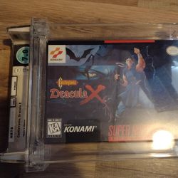 SNES Dracula X Graded Wata 7.0 *Rare*