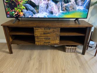 Rustic Wood Media Center from World Market