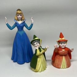 Vintage Sleeping Beauty Figurines- Almost Complete Set