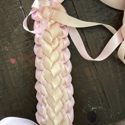Pink And Ivory Double Lei 