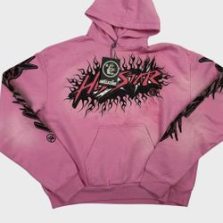 Hellstar Pink Graphic Hoodie