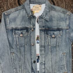 Authentic Ralph Lauren Bear Jean Jacket