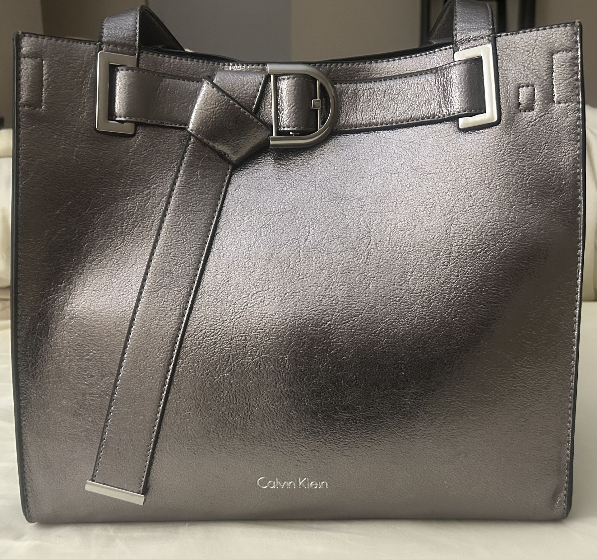CALVIN KLEIN LEATHER TOTE $20 OBO